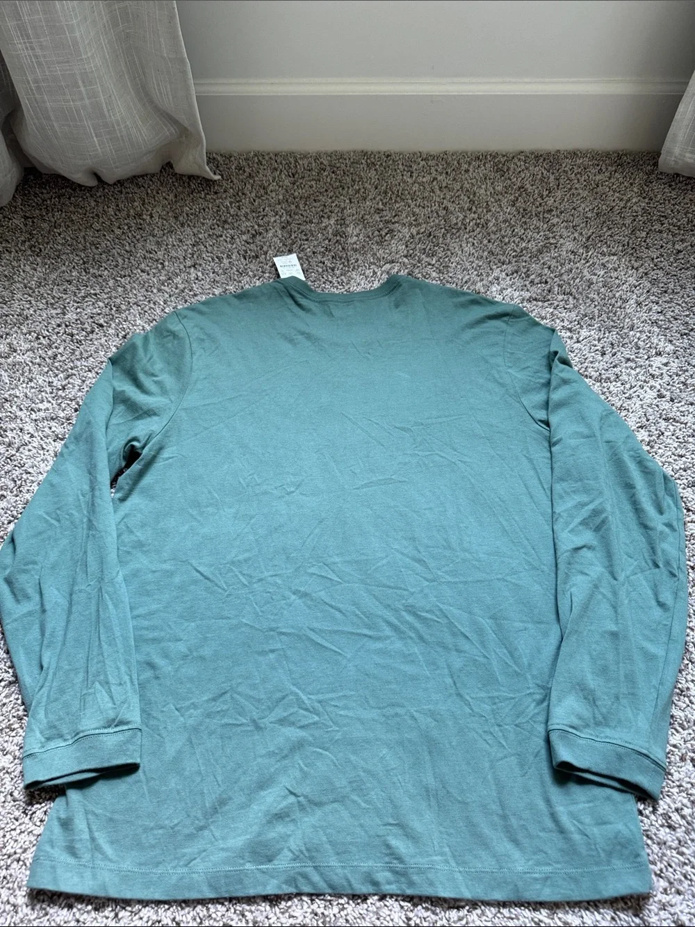 J.Crew Relaxed Fit Heritage Tee Men's Long Sleeve Crewneck Shirt - Green
